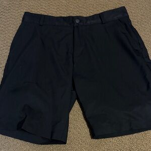 adidas Men's Flat Front Black Shorts